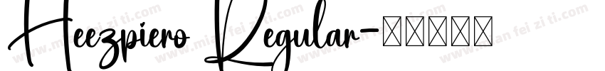 Heezpiero Regular字体转换